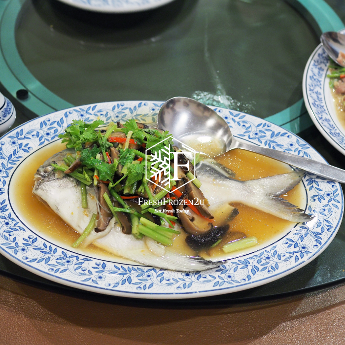 Sabah Chinese Pomfret Fish (350g) 斗鲳 Bawal Tambak