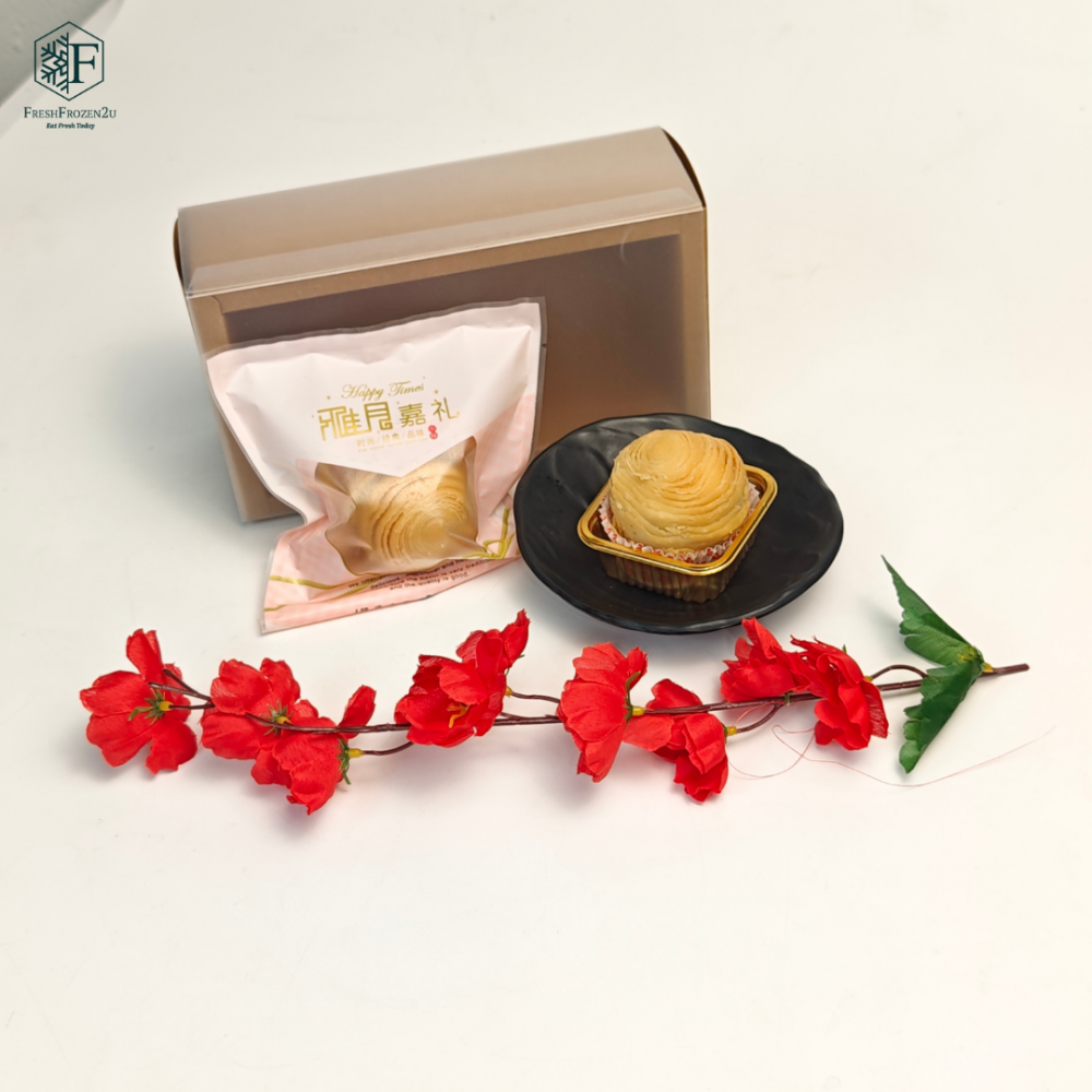 [Pre-order] 纯手工潮州芋泥月饼 Teochew Yam Paste Mooncake (2pcs/box)